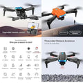 Promotional image of a drone with features highlighted on a white background