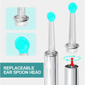 Ear cleaning tool with replaceable ear spoon head on a white background